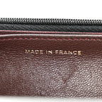 Lambskin Quilted Wallet On Chain WOC Black