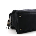 Mixed Fibers Large Deauville Bowling Bag  Black