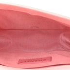 Calfskin Chevron Embroidered Small Boy By The Sea Flap Pink