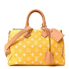 Calfskin Monogram Speedy P9 Bandouliere 25 Jaune Mat