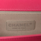 Lambskin Quilted Medium Boy Flap Pink