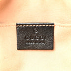 Monogram Matelasse Diagonal Small GG Marmont Chain Shoulder Bag Beige Black