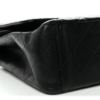 Caviar Quilted Maxi Double Flap Black
