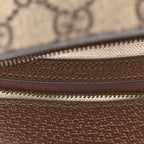 GG Supreme Monogram Web Mini Ophidia Flap Shoulder Bag Brown
