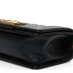 Caviar Quilted Small Boy Flap Black