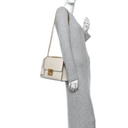 Guccissima Medium Padlock Shoulder Bag Mystic White