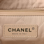 Shiny Calfskin Quilted Small Chanel 22 Ecru