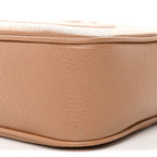 Pebbled Calfskin Small Soho Disco Bag Camelia