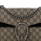 GG Supreme Monogram Small Dionysus Shoulder Bag Black