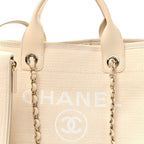 Mixed Fibers Small Deauville Tote White