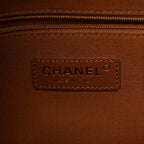 Suede Calfskin Shiny Lambskin Quilted Small Coco Base Shopping Bag Beige Camel