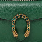 Dollar Calfskin Crystal Super Mini Dionysus Shoulder Bag Emerald
