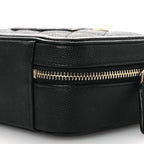 Caviar Quilted CC Filigree Vanity Clutch With Chain Black
