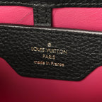 Taurillon Capucines PM Black Fuchsia