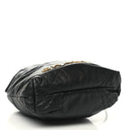 Shiny Calfskin Quilted Mini Chanel 22 Black