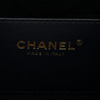 Denim Quilted Mini Chanel 25 Handbag Dark Blue