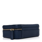 Caviar Quilted Medium CC Filigree Vanity Case Navy