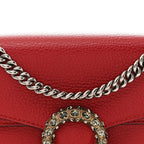 Dollar Calfskin Swarovski Crystal Small Dionysus Shoulder Bag Hibiscus Red