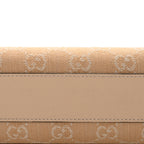 Denim Calfskin GG Monogram Small Ophidia Chain Shoulder Bag Light Beige