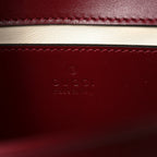 Calfskin Matelasse Mini GG Marmont Shoulder Bag Rosso Ancora