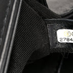 Calfskin Strass Crystal Small Boy Flap Black