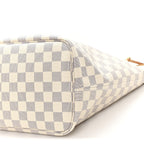 Damier Azur Neo Neverfull MM Rose Ballerine