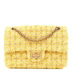 Tweed Quilted 2.55 Reissue Mini Flap Yellow