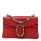 Dollar Calfskin Swarovski Crystal Small Dionysus Shoulder Bag Hibiscus Red