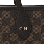 Damier Ebene Neo Neverfull MM Rose Ballerine