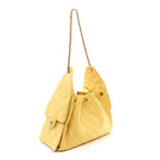 Caviar Quilted Small Chanel 25 Handbag Light Yellow