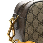GG Supreme Monogram Web Neo Vintage Shoulder Bag Beige New Acero Crop