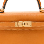 Chevre Chamkila Mini Kelly Sellier 20 Jaune D'or