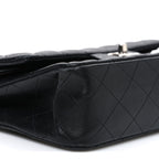 Lambskin Quilted Small Double Flap Black
