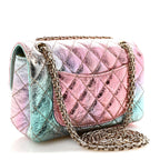 Metallic Goatskin Quilted Mini 2.55 Reissue Flap Multicolor