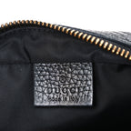 Pebbled Calfskin Small Soho Disco Bag Black