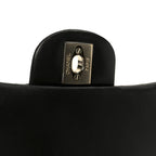 Lambskin Chevron Quilted Mini Square Flap Black