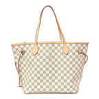 Damier Azur Neo Neverfull MM Rose Ballerine