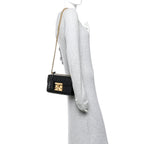 Guccissima Small Padlock Shoulder Bag Black