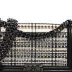 PVC Thread Woven Medium Boy Flap Black