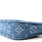 LV X TM Monogram Denim Cerises Pochette Accessories Blue