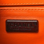Snakeskin Small Boy Flap Orange