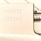 X BALENCIAGA Calfskin Matelasse Logo Print Small GG Marmont Shoulder Bag White