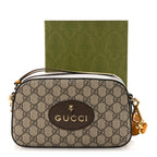 GG Supreme Monogram Web Neo Vintage Shoulder Bag Beige New Acero Crop