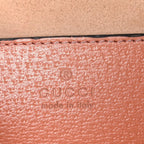 Monogram Textured Dollar Calfskin Small Ophidia Dome Shoulder Bag Cloche Rose Pink