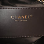 Suede Quilted Mini Chanel 25 Handbag Dark Brown