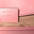 Calfskin Matelasse Mini GG Marmont Top Handle Shoulder Bag Wild Rose
