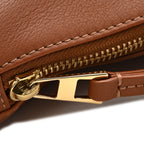Calfskin Mini Hammock Hobo Tan