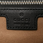 GG Supreme Monogram Medium Padlock Tote Black