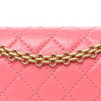 Aged Calfskin Quilted 2.55 Reissue Mini Flap Pink