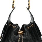 Caviar Quilted Small Chanel 25 Handbag Black